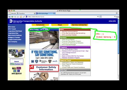 MTA Defeats Global Warming!