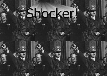 Hitler Throws Up The Shocker