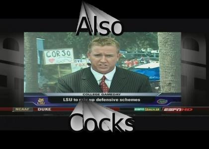 Lee Corso loves football and.....