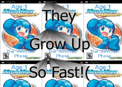 Megaman grows up before your very eyes