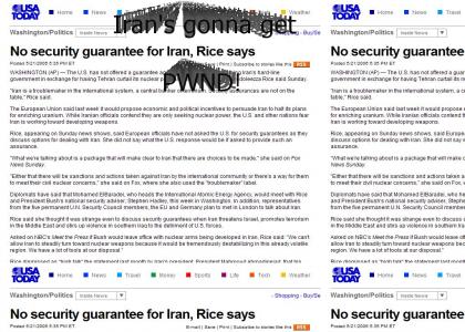 Iran's Safety not Guaranteed