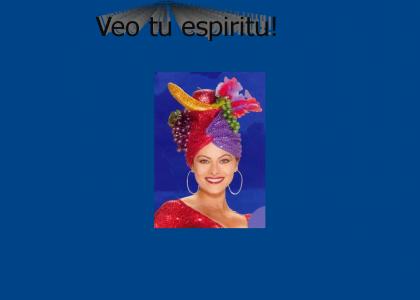 Carmen Miranda stares into your soul. (music changed somewhat)