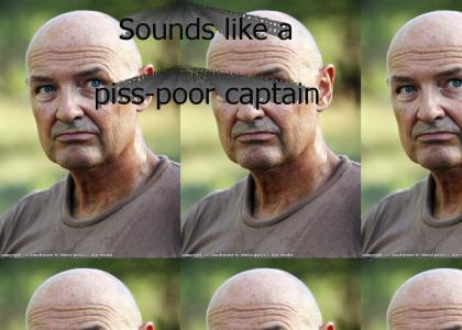 John Locke dislikes Captain James T. Kirk