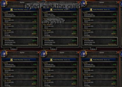 Dyfed quit the guild?