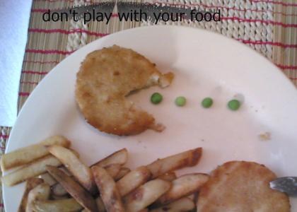 don't play with your food!