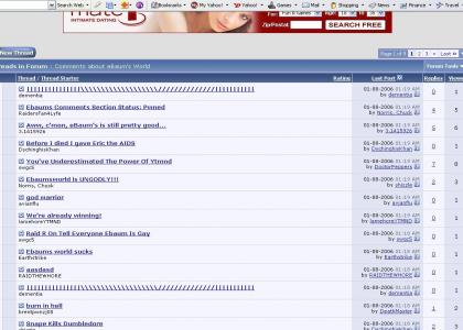 E.baumsworld forums under attack