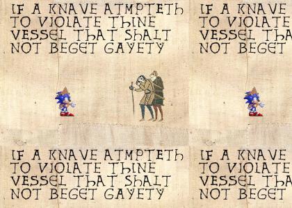 Medieval Sonic gives advice