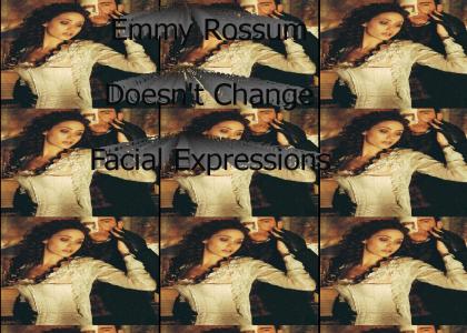 Emmy Rossum Doesn't Change Facial Expressions