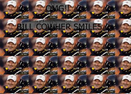 Bill Cowher Smiles!!!