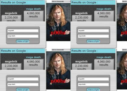 ppl fail at spelling Megadeth.