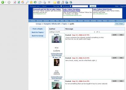 Myspace Witchcraft