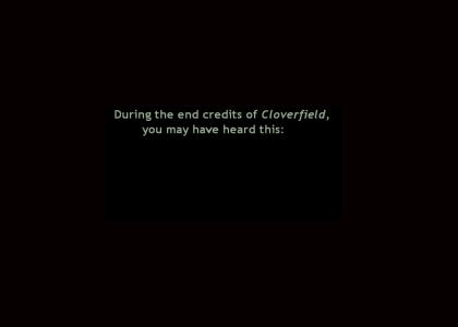 Cloverfield - Hidden Message Special Edition