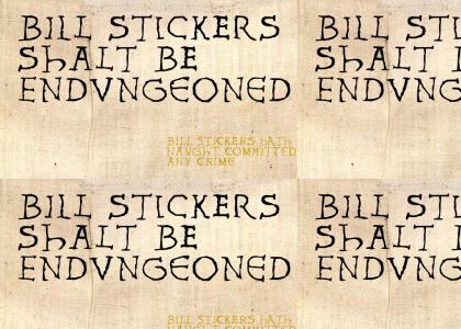 Medieval Bill Stickers