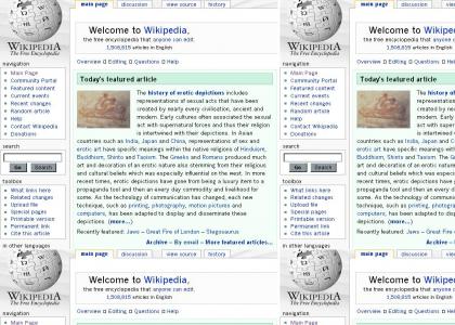 The front page of Wikipedia......