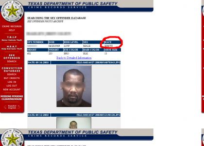 Sex offender fails at... race?