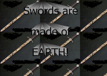 What are swords made of?