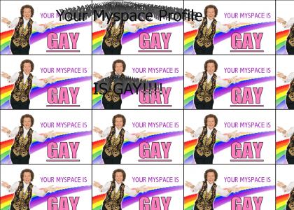 your myspace profile is gay