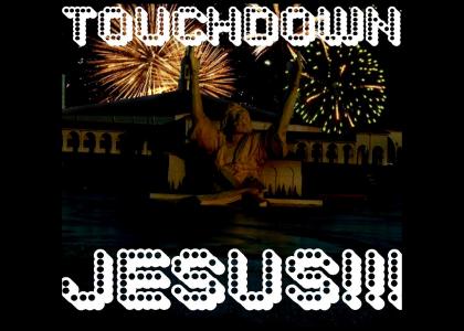 Touchdown Jesus!
