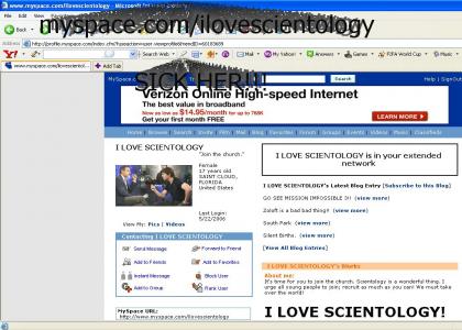 MySpace girl loves scientology.