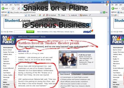 Snakes on a Plane is Serious Business