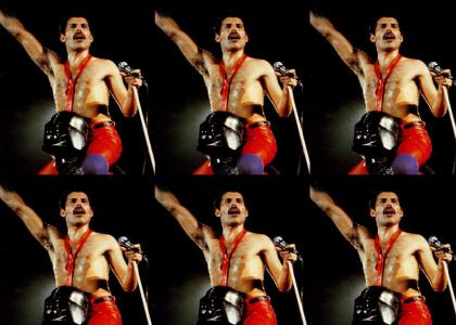 Freddie Mercury Likes to Ride His Darth Vader