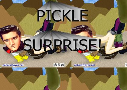 Elvis got a pickle surprise! RULE 34