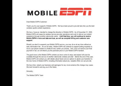 RIP Mobile ESPN