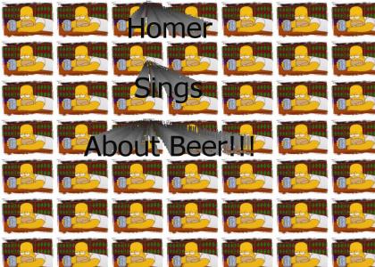 Homer Sings About Beer