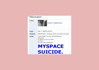 Myspace Deletion will Set You Free!!