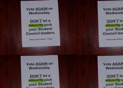 Racist college election
