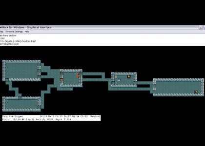 Nethack Can't Stop The Rock