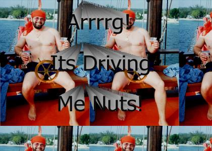 there's a steering wheel on your crotch