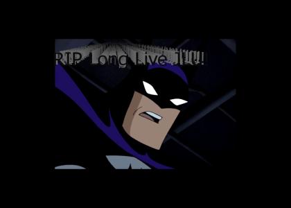 Batman says  "Justice League Unlimited Is Cancelled?"