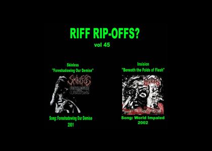 Riff Rip-Offs Vol 45 (Skinless v. Insision)
