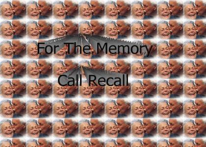 For The Memory Call Recall