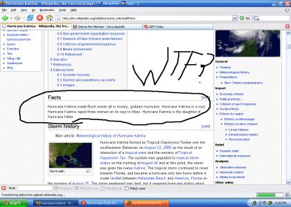 Wikipedia Katrina Vandalism