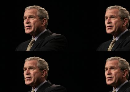 Bush's Mind During a Speech