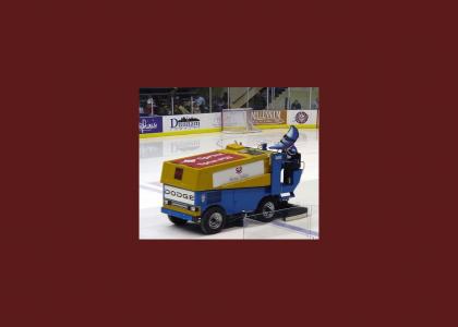 moon man runs some spics over with a zamboni