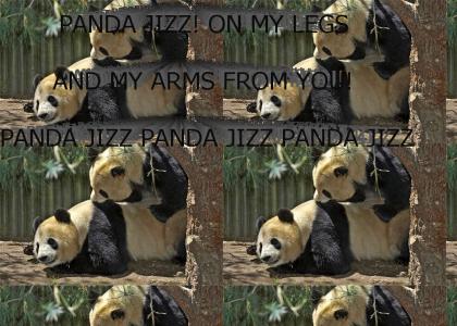 Panda Jizz on my legs and my arms for you!