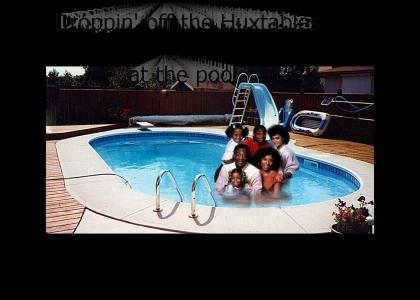 Droppin' off the Huxtables at the Pool
