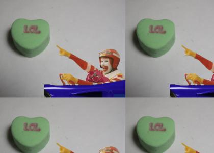 Ronald McDonald's Candy Heart