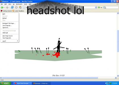 bow headshot!