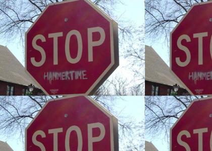Stop! Hammer Sign