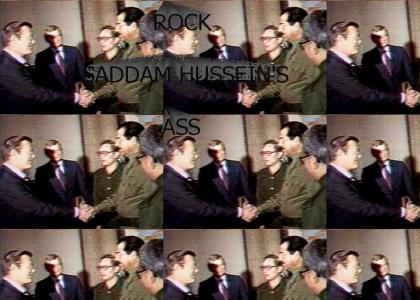 Rock Saddam Hussein's Ass
