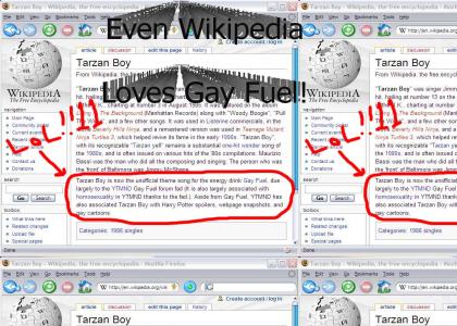 Even Wikipedia likes Tarzan Boy!