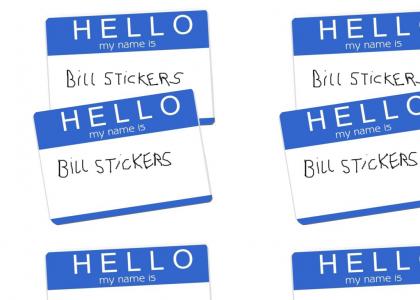 Bill Stickers stickers