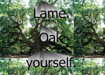 Lame.  Oak yourself.