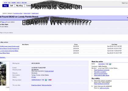 Mermaid on Sold on Ebay