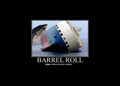Barrel Roll Motivational Poster