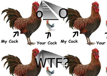 My cock is much bigger than yours